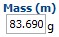 Enter Mass of the sample