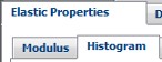 Elastic properties Histogram tab